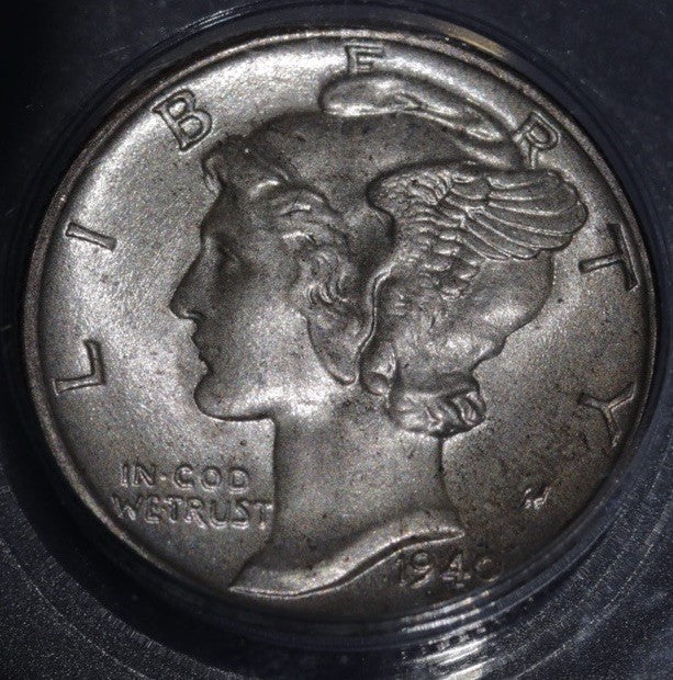 1940  Mercury Dime ANACS MS 67 FB • Full Bands