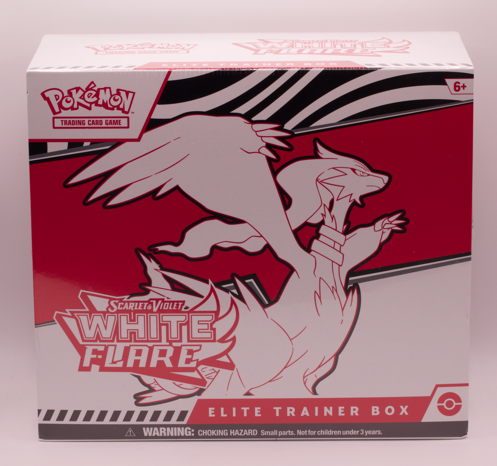 Pokémon TCG Scarlet & Violet White Flare Elite Trainer Box. Sealed. Reshiram box