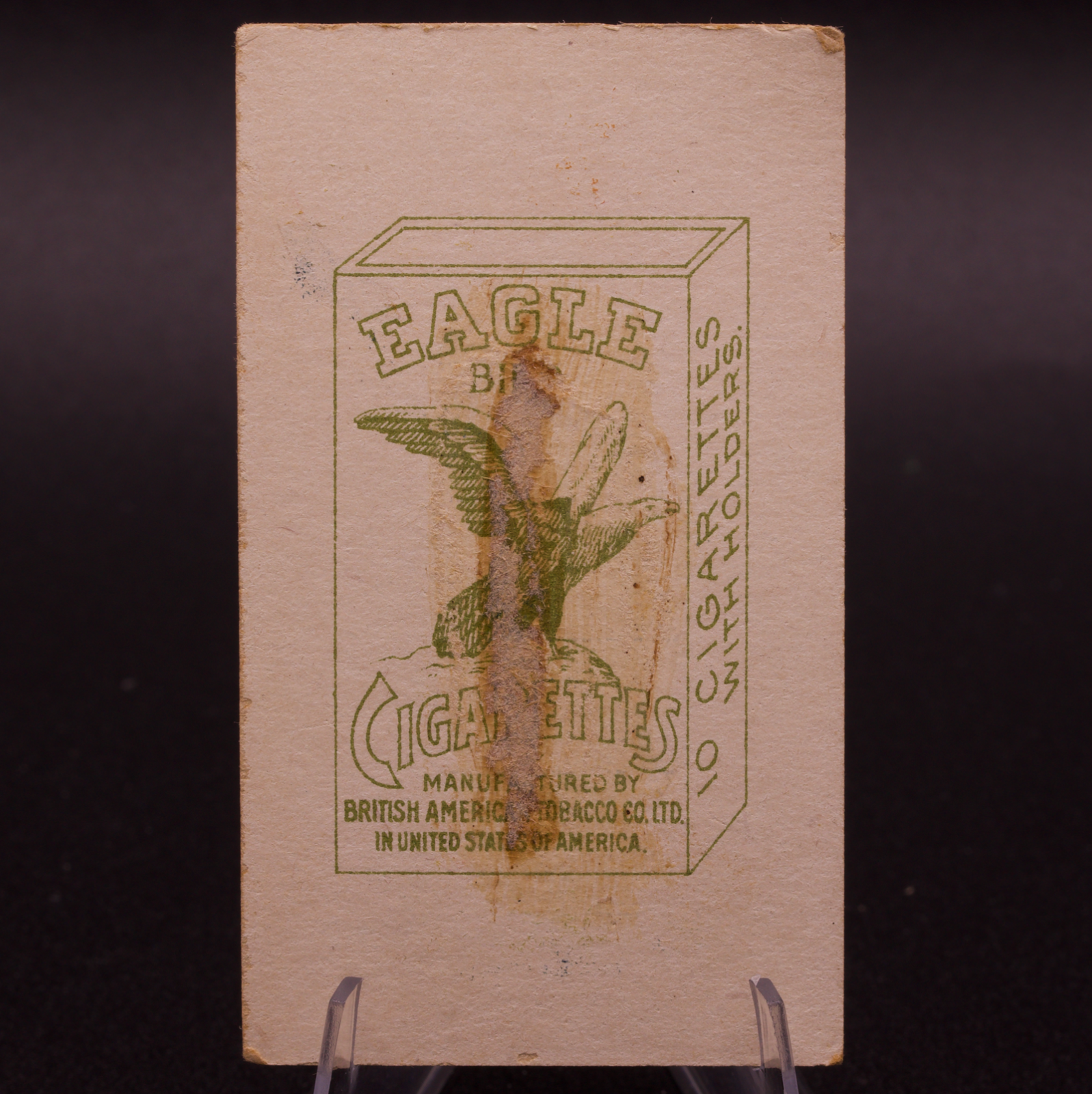 1912 Eagle Bird Cigarettes Card Siam Thailand Drama Character Ratu Pamotan