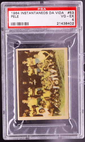 1964 Instantaneos Da Vida #53 Pele PSA 4 VG-EX Brazil Team Lineup Soccer Card