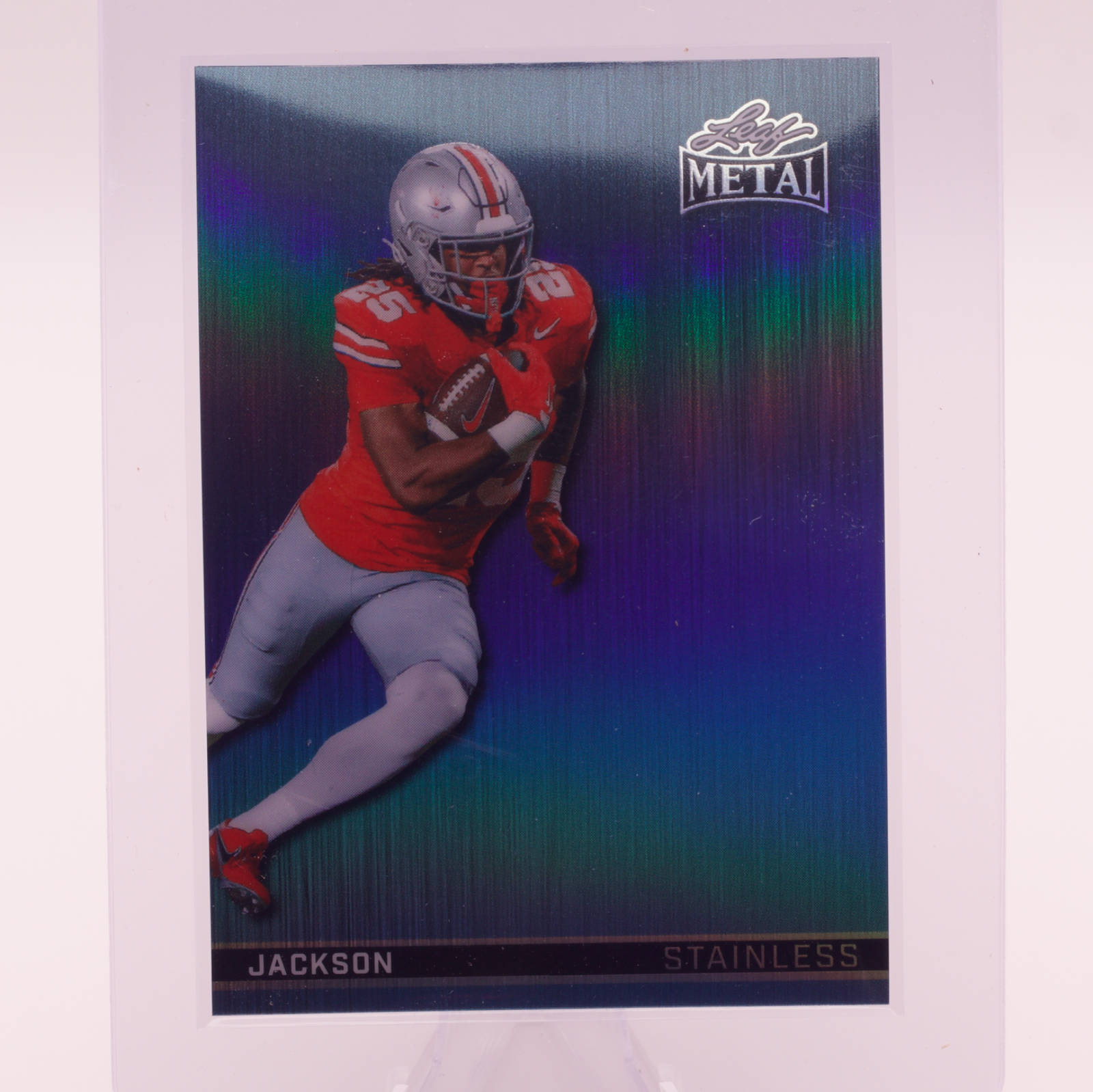 2026 Leaf Metal Stainless Bo Jackson /8 Ohio State Buckeyes RB Football Card