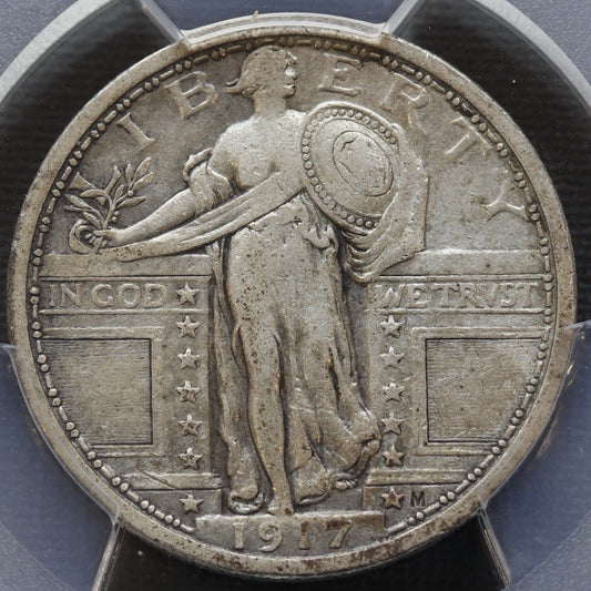 1917 Standing Liberty Quarter PCGS VF25 • Type 1 Philadelphia First-Year Issue