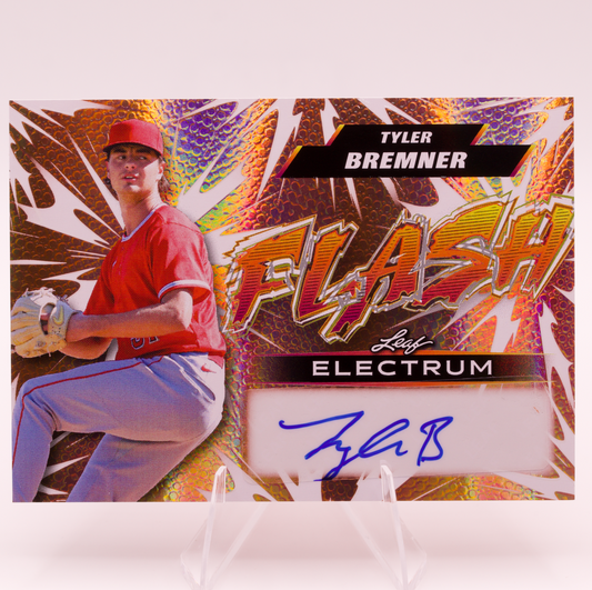 2026 Leaf Electrum Flash Tyler Bremner Auto 5/15 F-TB1 Angels Autograph RHP