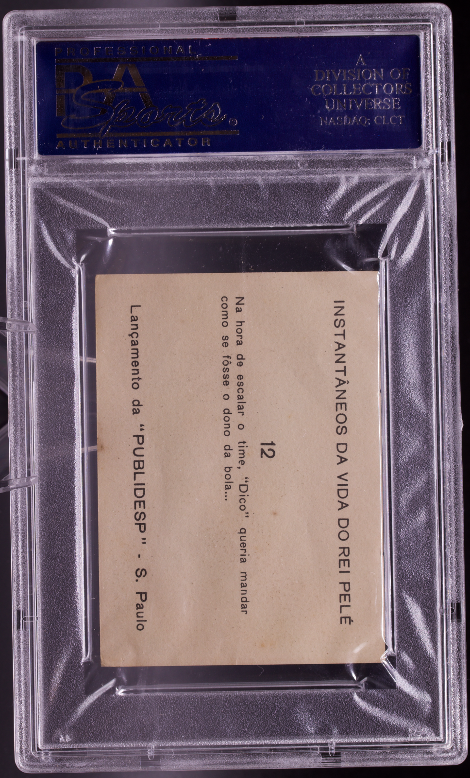 1964 Instantaneos Da Vida #12 Pele PSA 4 VG-EX Childhood Dico Nickname Soccer