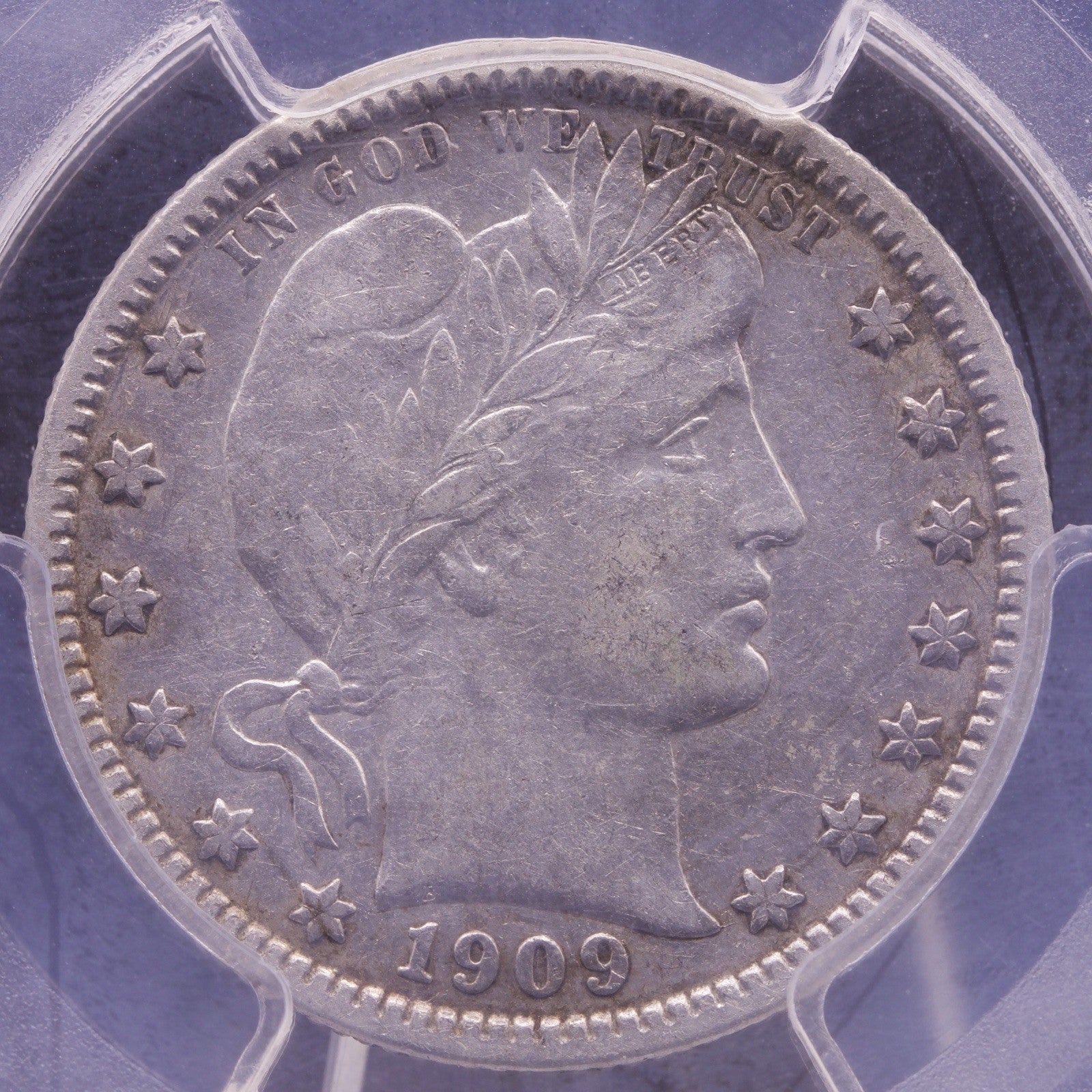 1909-O Barber Quarter PCGS VF35 Key Date New Orleans Mint Silver 25C