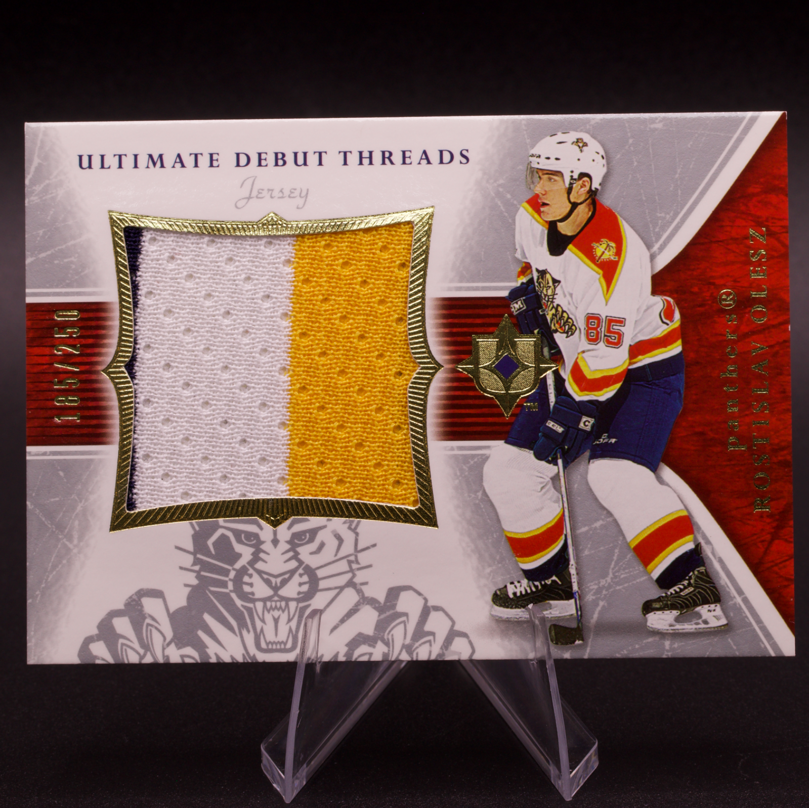 2005-06 UD Ultimate Collection Rostislav Olesz Debut Threads 3 Color Patch /250