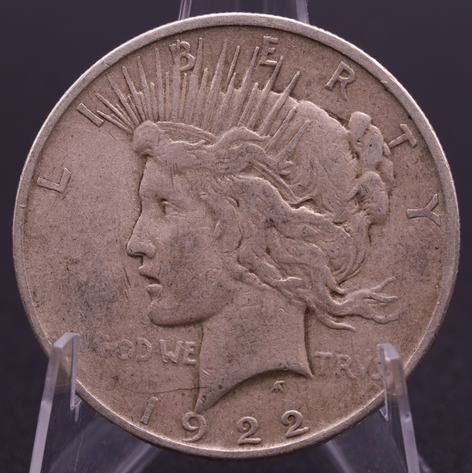 1922-P Peace Silver Dollar $1 Coin Circulated 90% Fine Silver Vintage Raw Find
