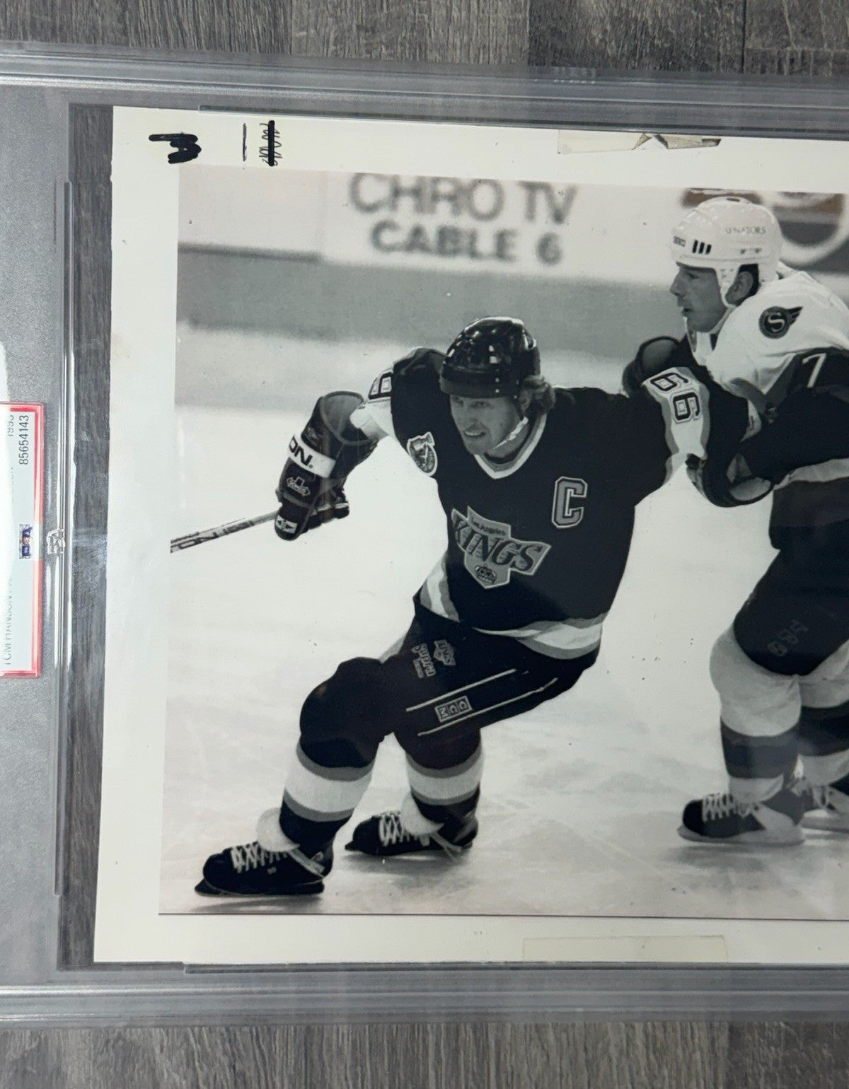 1993 Wayne Gretzky Mark Lamb PSA Authentic Type III News Service Photo AP