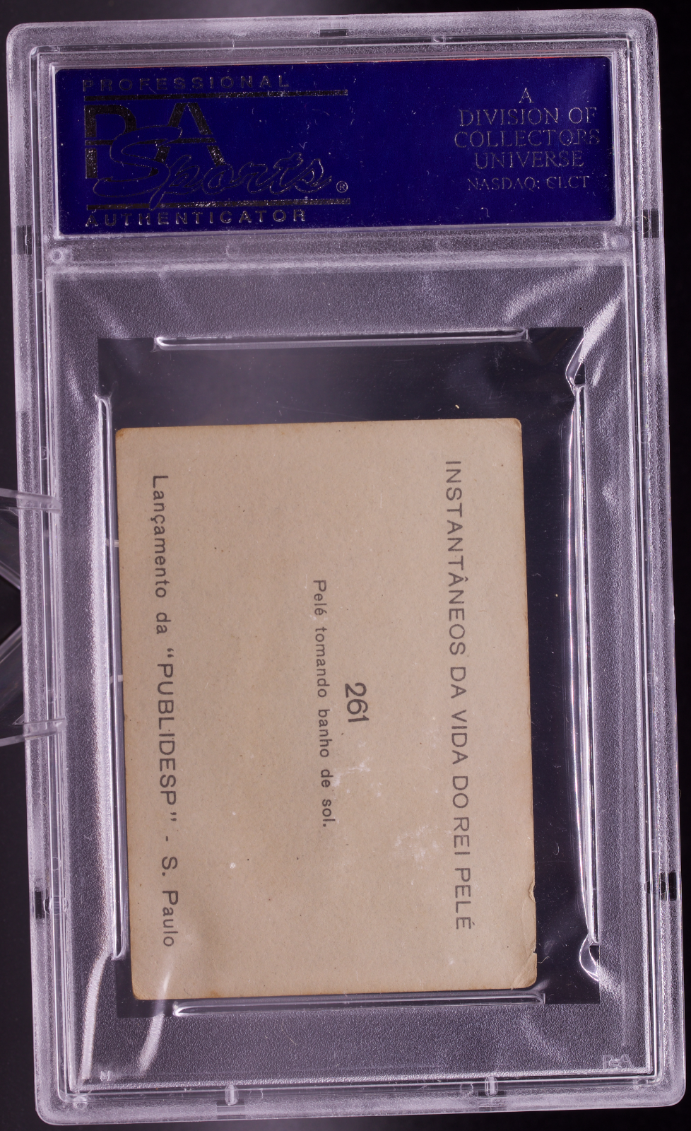 1964 Instantaneos Da Vida #261 Pele PSA 2 GOOD Beach Brazil Soccer Card