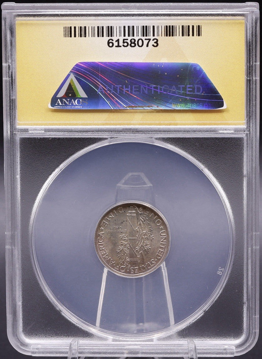 1942-S Mercury Dime MS67 ANACS • WWII Silver