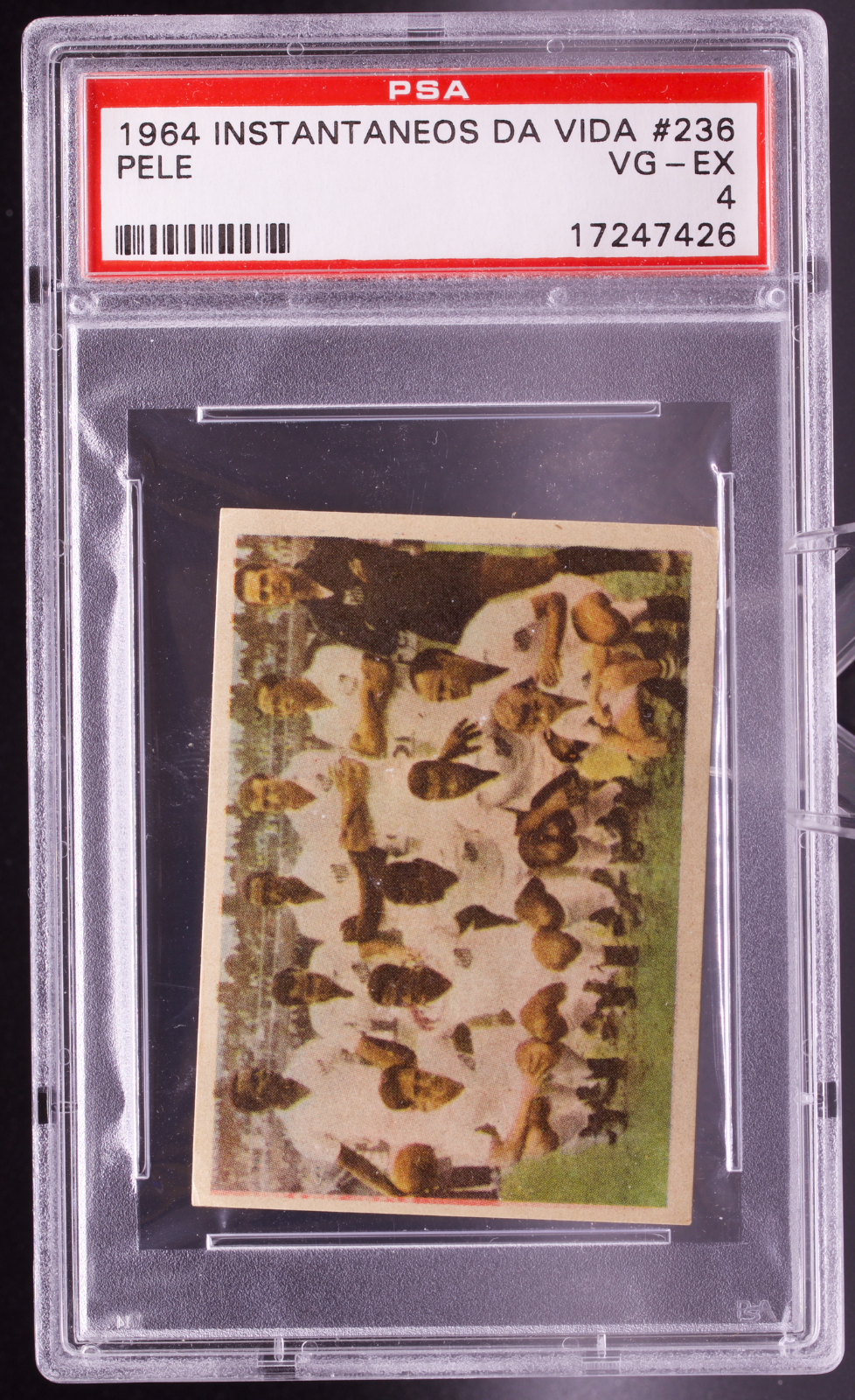 1964 Instantaneos Da Vida Do Rei Pele #236 Pele PSA 4 VG-EX Santos Soccer Card