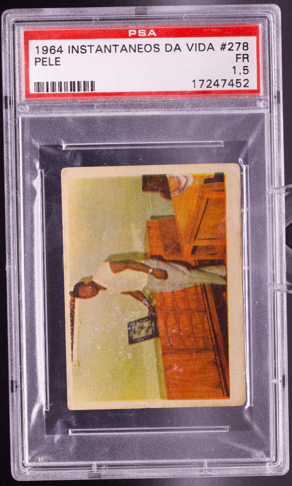1964 Instantaneos Da Vida #278 Pele PSA 1.5 Fair Dining Room Home Soccer Card