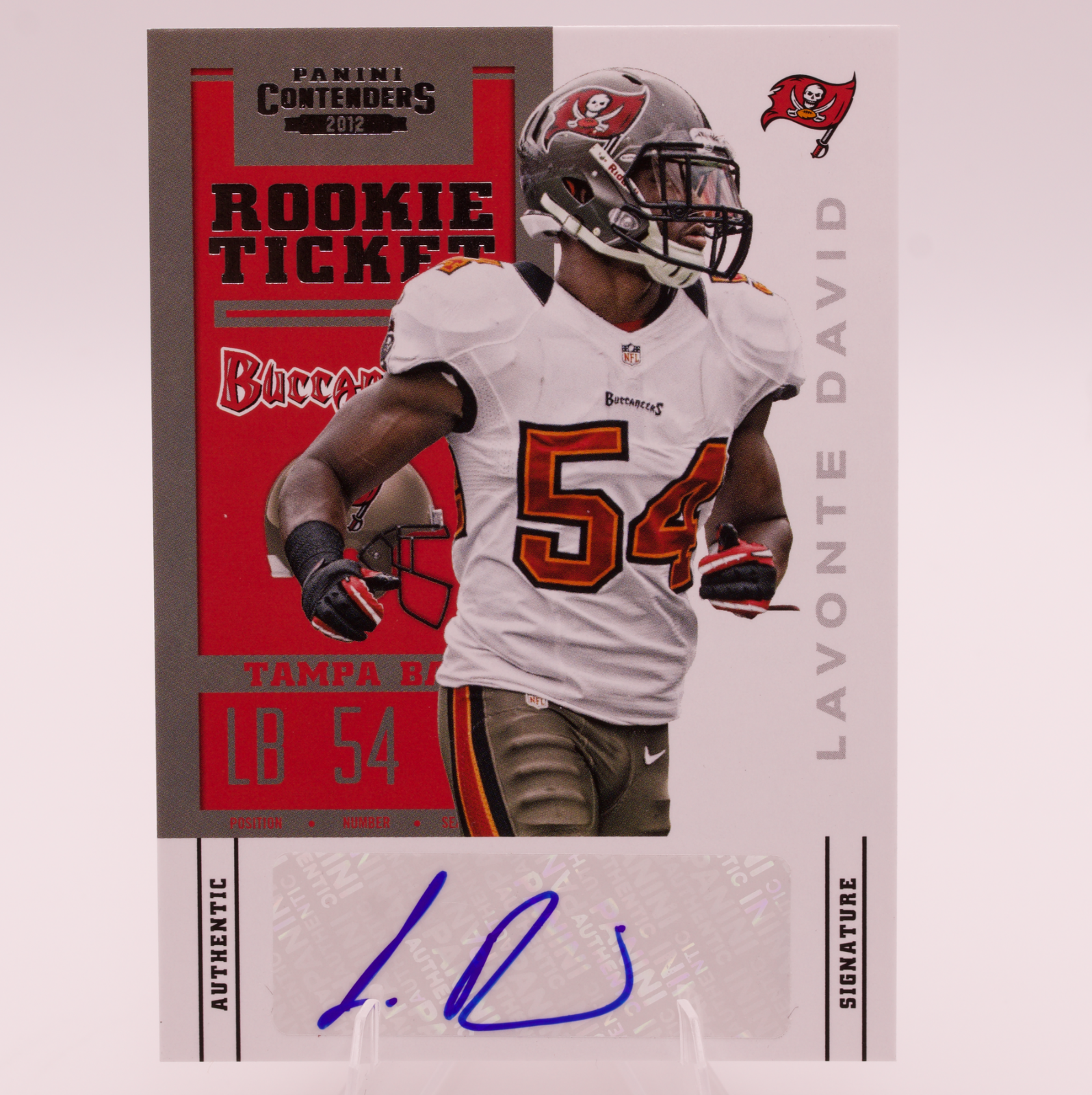 2012 Panini Contenders Lavonte David Rookie Ticket Autograph RC #158 Buccaneers