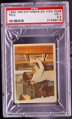 1964 Instantaneos Da Vida #248 Pele PSA 3.5 VG+ Santos Library Soccer Card