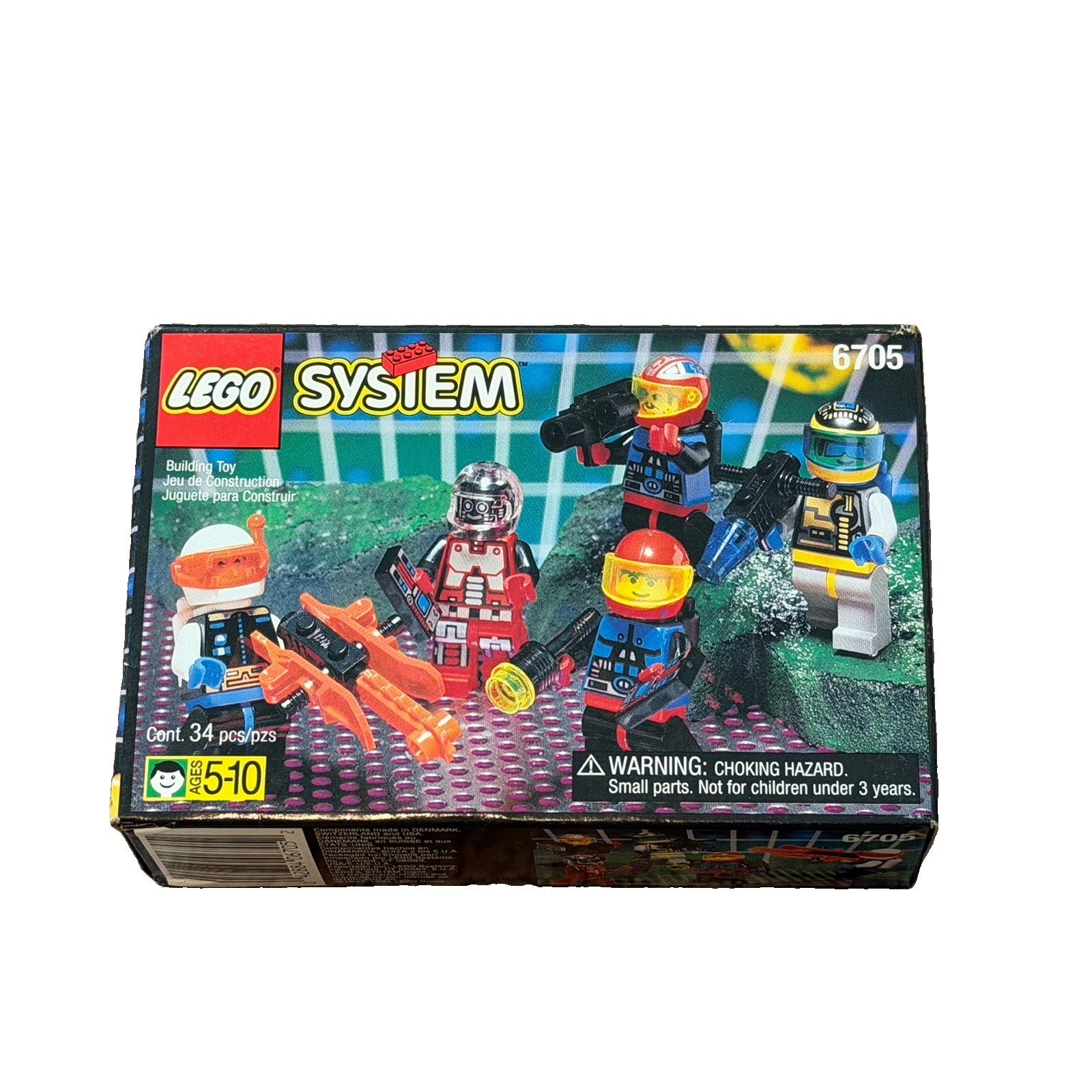 1994 LEGO System Space Explorers 6705 Minifigure Pack NEW SEALED Box Wear
