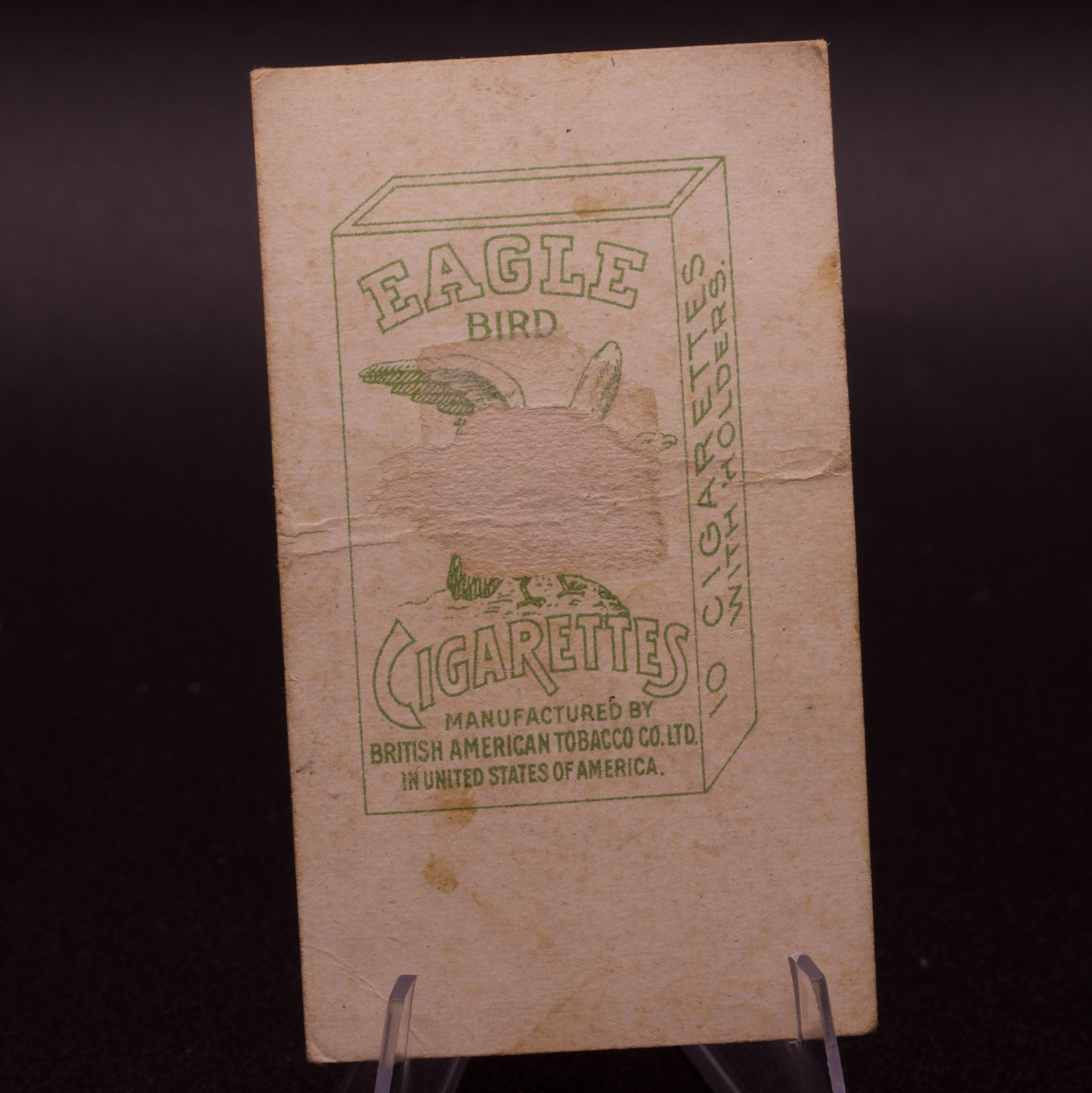 Eagle Bird Cigarettes Siam Thai Hermit Ruesi B.A.T. Tobacco Card Thailand