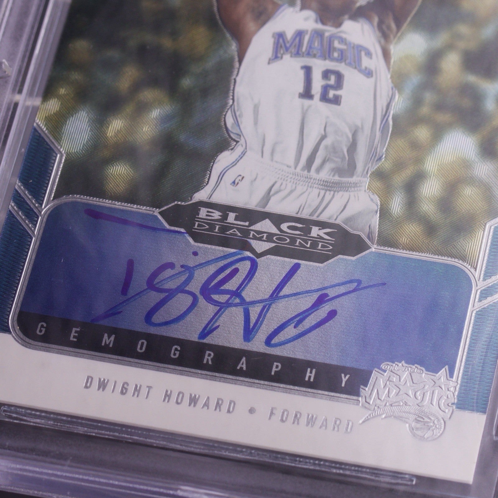 2004-05 Upper Deck Black Diamond Gemography Dwight Howard Rookie Auto #DH BGS 9