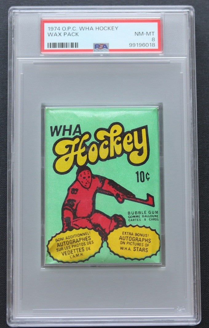 1974 O-Pee-Chee WHA Hockey Wax Pack PSA 8 • Sealed OPC • Rare Vintage Pack