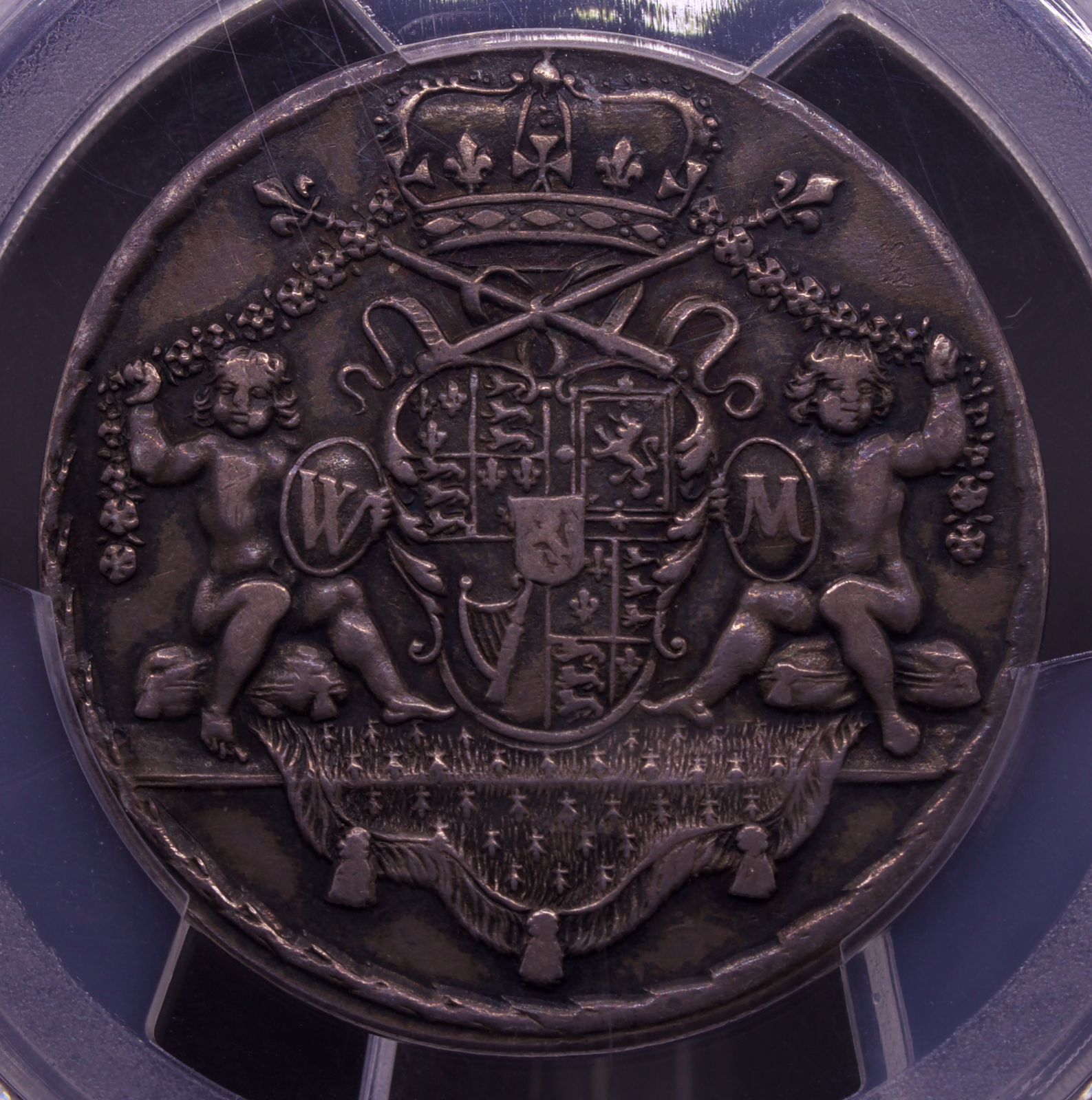 1689 Great Britain Coronation Silver Medal PCGS AU55
