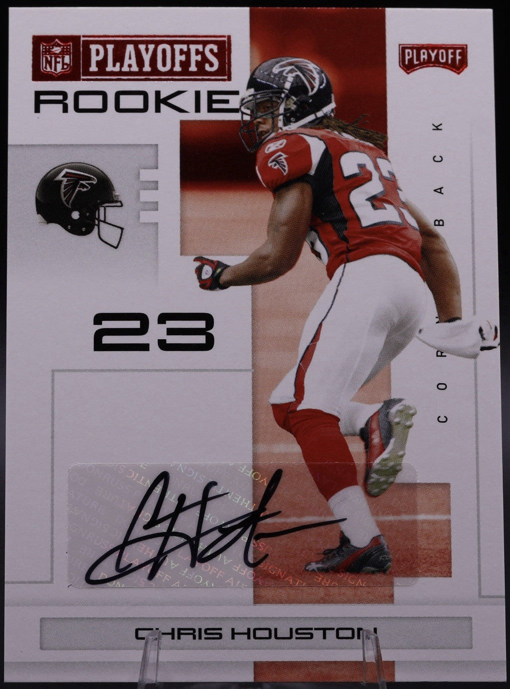 2007 Playoff NFL Playoffs Silver Signatures Chris Houston Rookie Auto RC /100