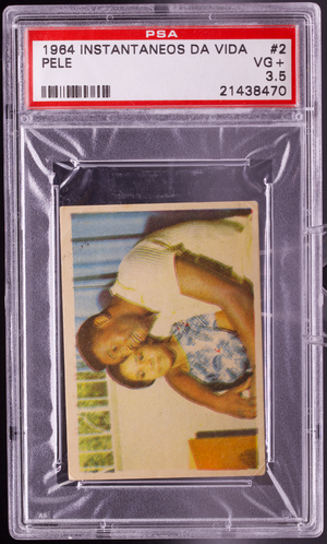 1964 Instantaneos Da Vida #2 Pele PSA 3.5 VG+ Mother Dona Celeste Soccer Card