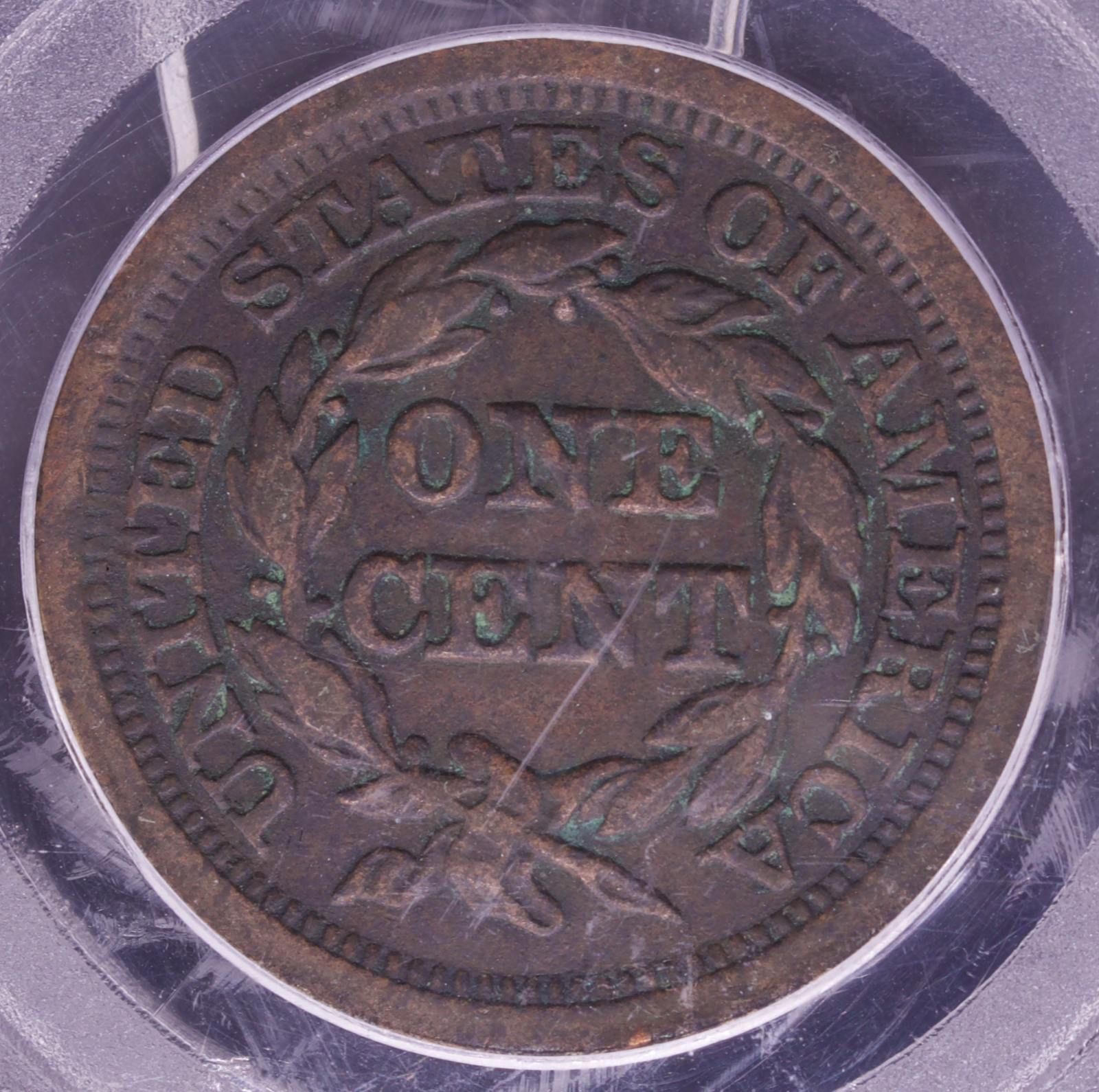 1849 Braided Hair Large Cent PCGS Genuine Early US Large Copper Penny Coin