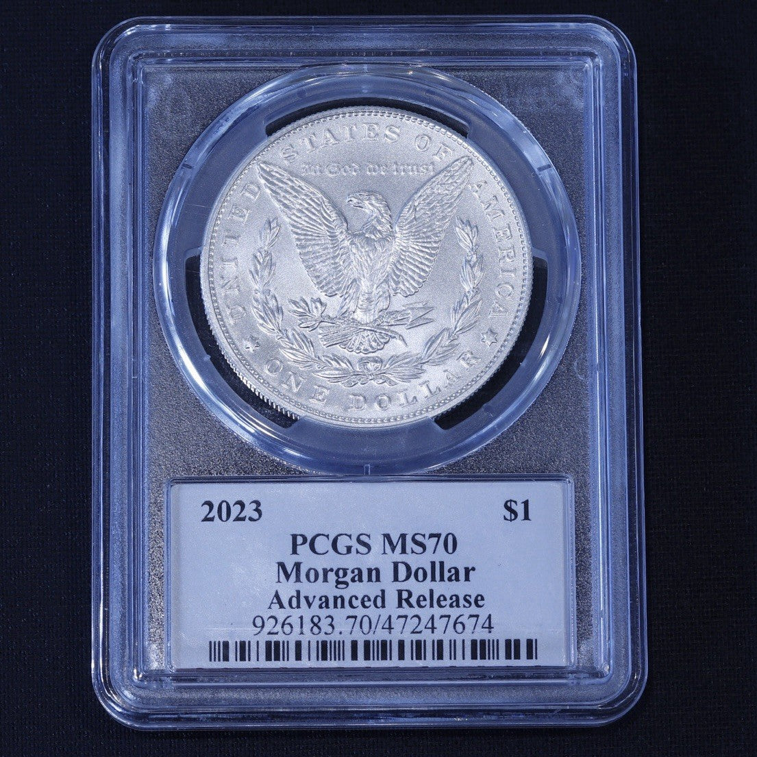 2023 Morgan Silver Dollar MS70 • Advanced Release • PCGS Co-Founder Autographed