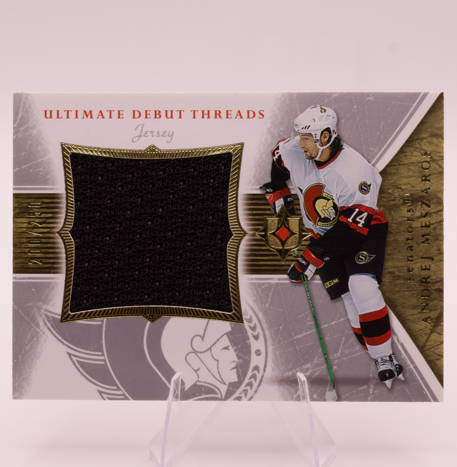 2005-06 Upper Deck Ultimate Collection Andrej Meszaros Debut Threads Jersey /250