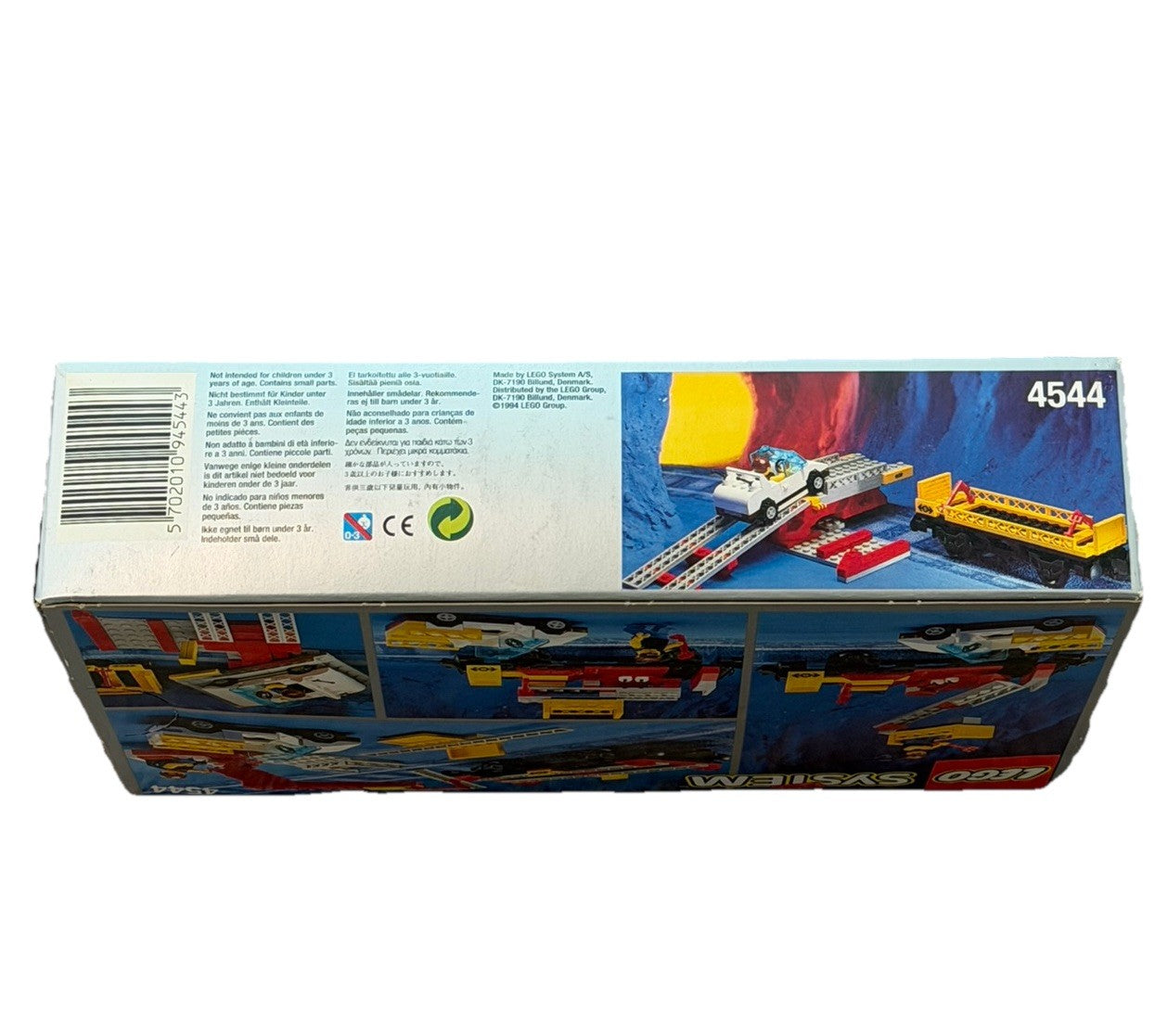 Vintage LEGO 4544 Car Transport Wagon Trains Sealed New 1994 Rare 9V