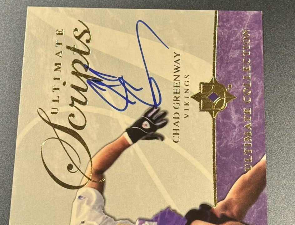 2006 Ultimate Collection Chad Greenway RC Auto /35 • Vikings • Rookie Scripts