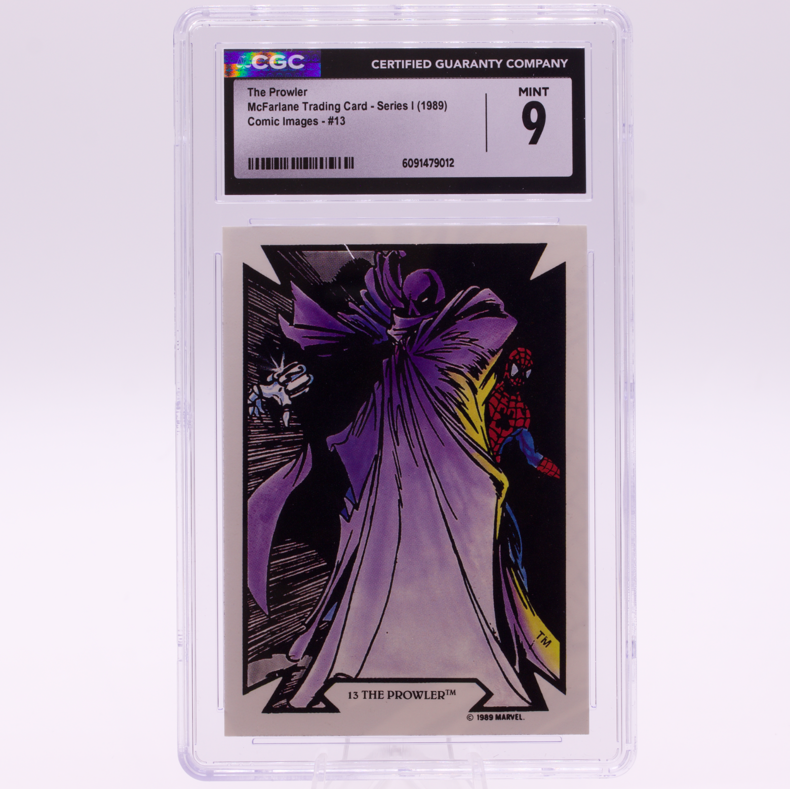 1989 Comic Images Todd McFarlane The Prowler #13 CGC MINT 9 Marvel Trading Card