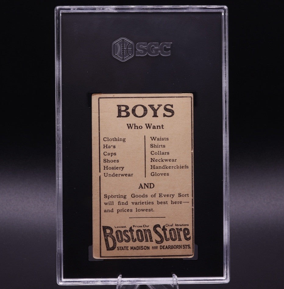 1917 Bobby Byrne #23 SGC 3.5 VG Philadelphia Nationals Pre-War Boston Store Back