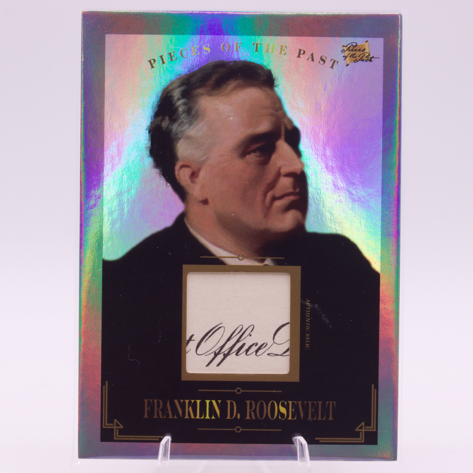 Franklin D Roosevelt Authentic Relic Card Pieces of the Past #131 FDR President
