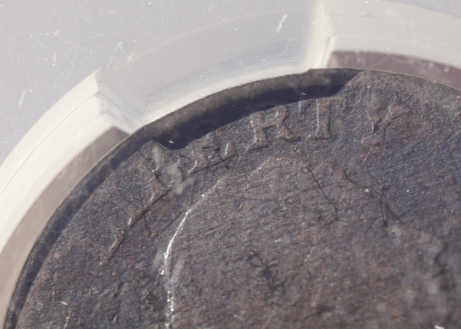 1804 Draped Bust Half Cent CAC G Details Damage Crosslet 4 Stems Early US Coin