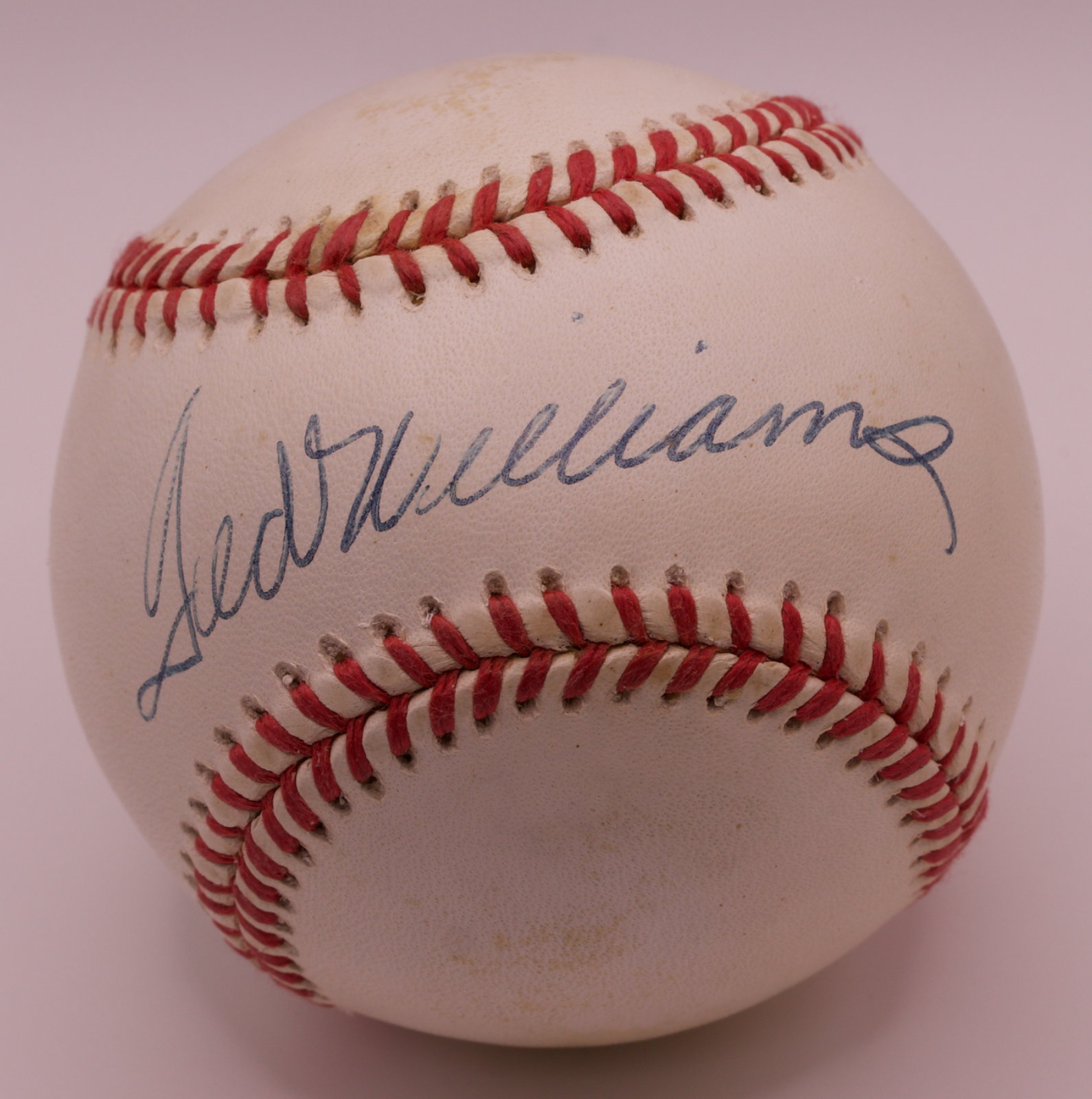 Ted Williams Signed Official AL Baseball 1997 Receipt COA Red Sox HOF Display