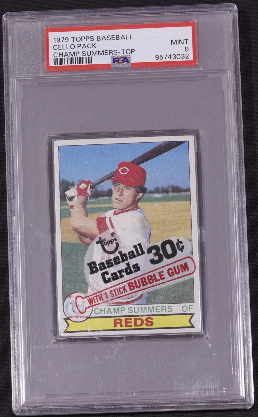 1979 Topps Cello Pack PSA MINT 9 Sealed Ozzie Smith RC Champ Summers Top