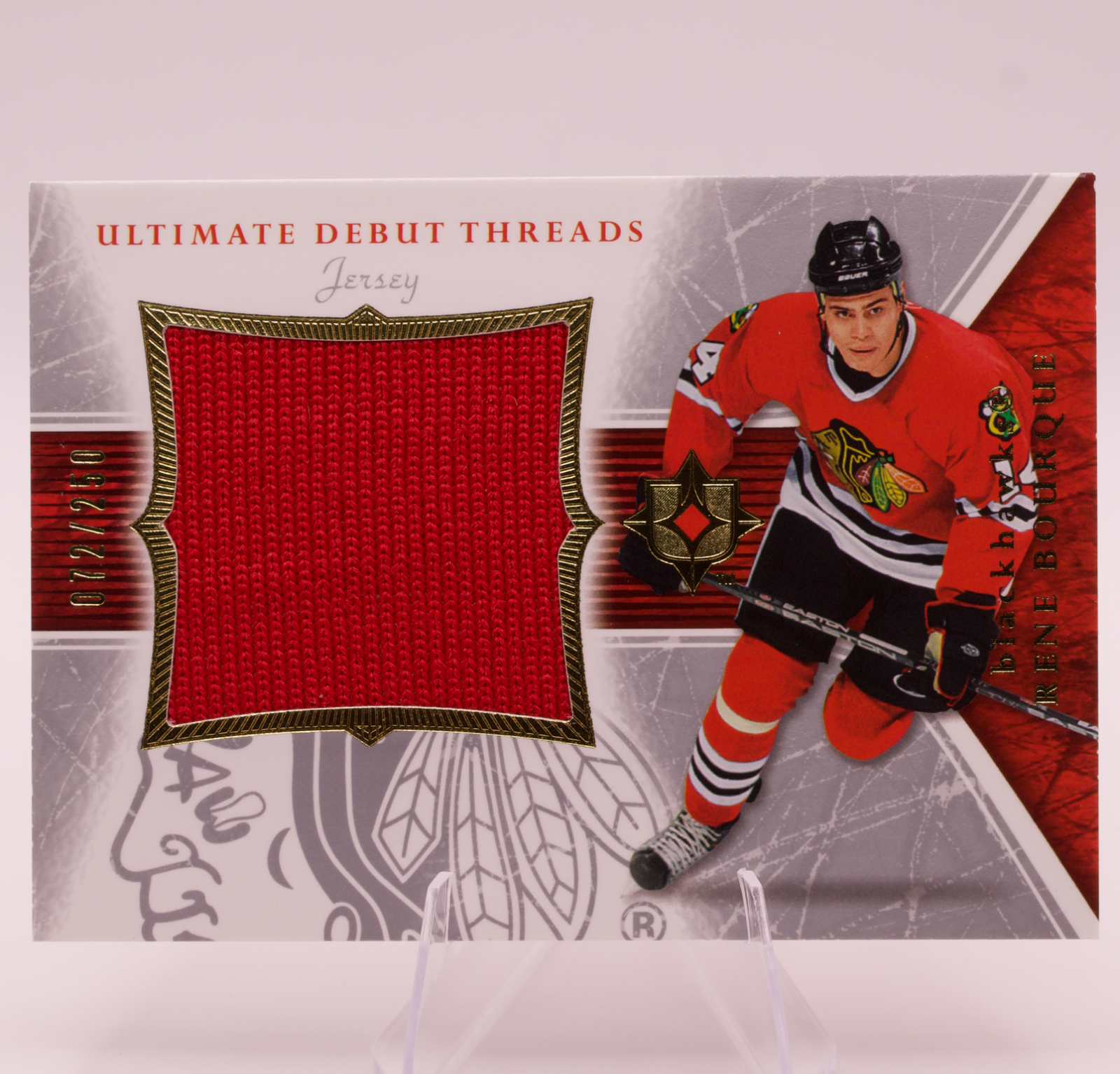 2005-06 Upper Deck Ultimate Collection Rene Bourque Debut Threads Jersey /250