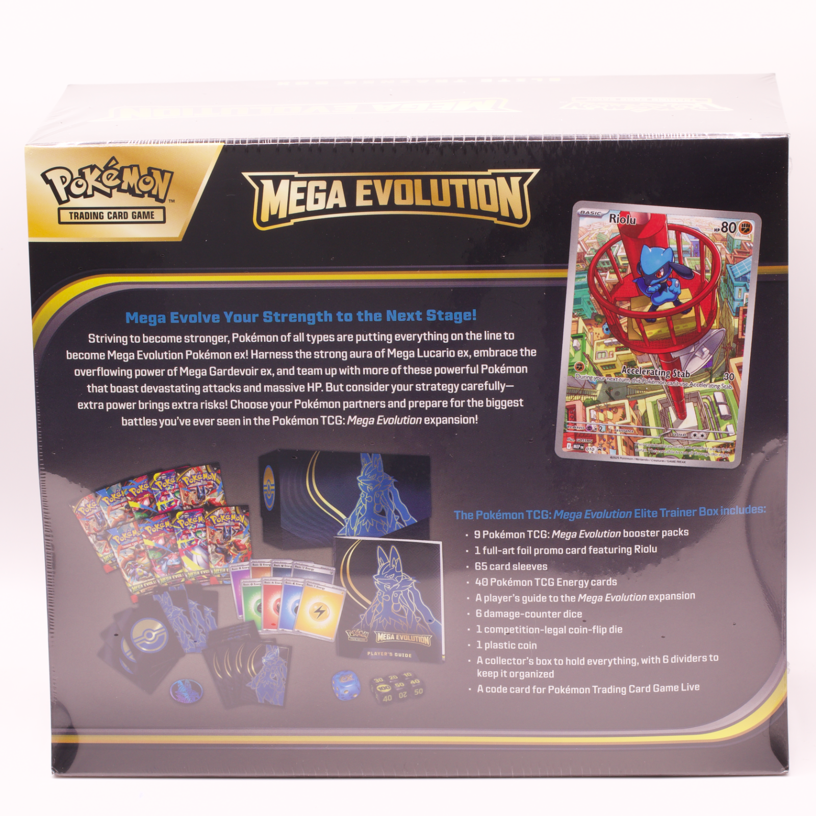 Pokemon Mega Evolution Elite Trainer Box ETB Mega Lucario 9 Booster Packs Sealed