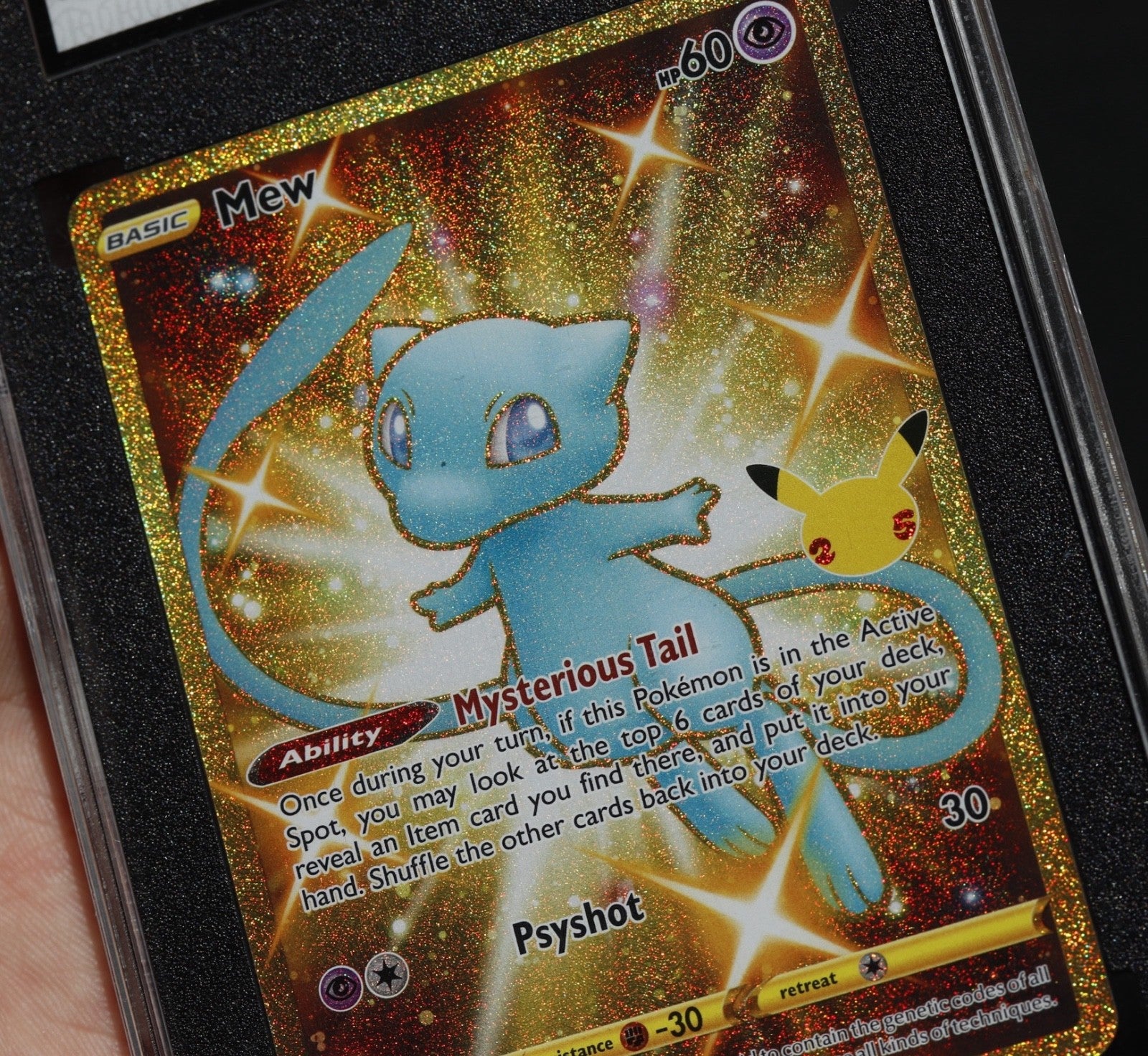 2021 Pokemon Celebrations Mew SECRET RARE SGC 10 GEM MINT SWSH 025/025
