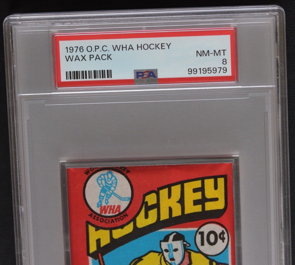 1976 O-Pee-Chee WHA Hockey Wax Pack PSA 8 • Sealed Vintage OPC • Scarce Issue