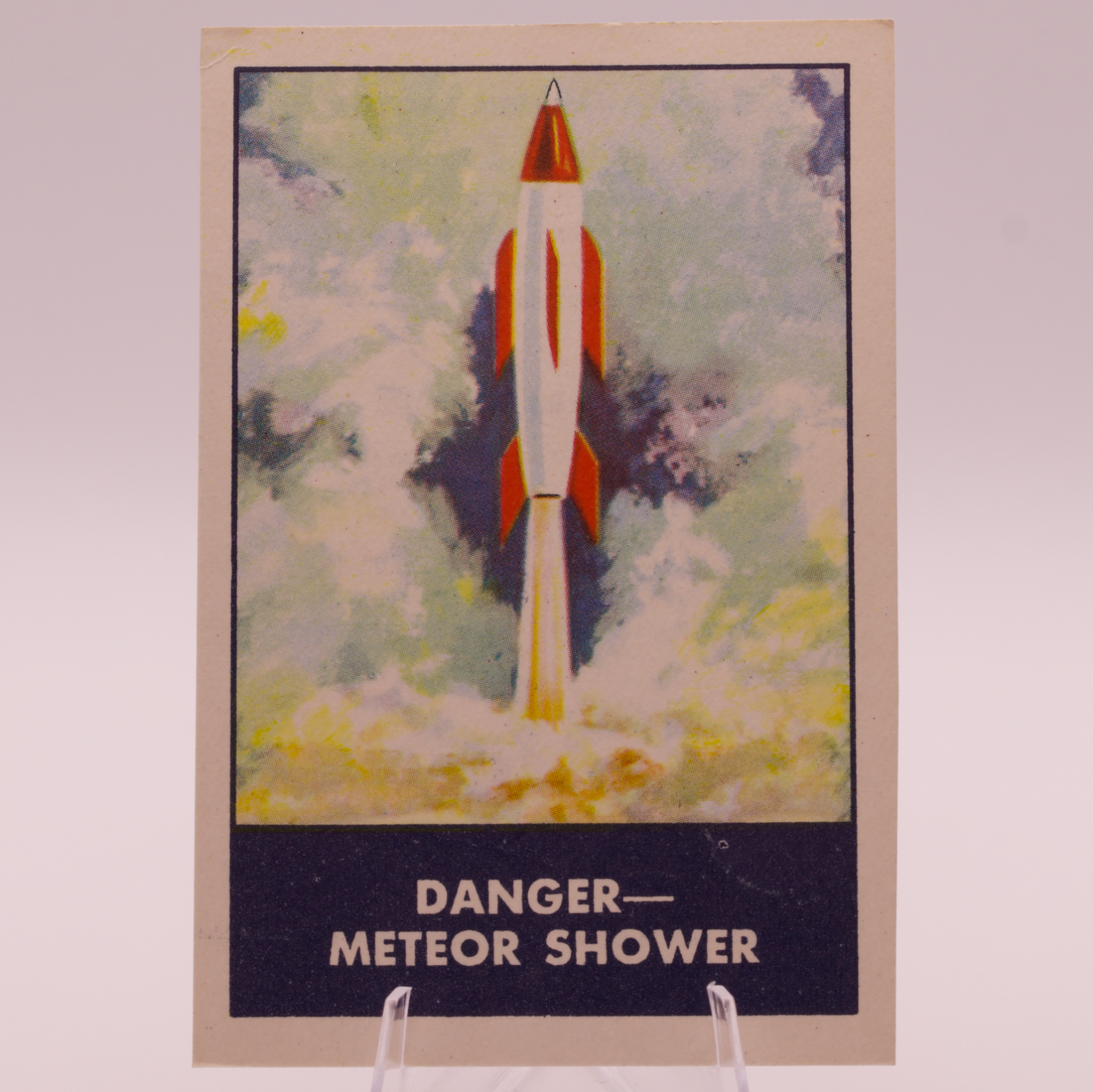 1950s Space Patrol Chex Danger Meteor Shower Ralston Purina Rockets Jets Card