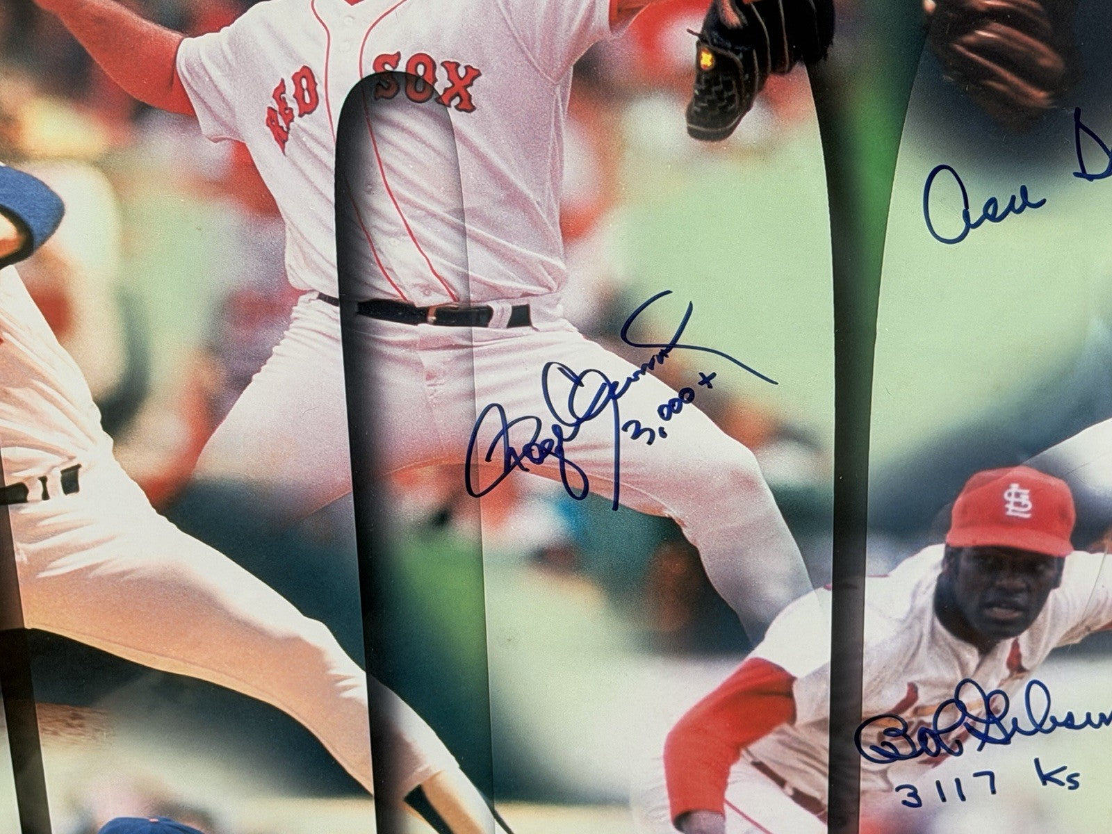 3000 Strikeout Club Signed Print /100 Nolan Ryan Seaver Carlton Clemens Gibson