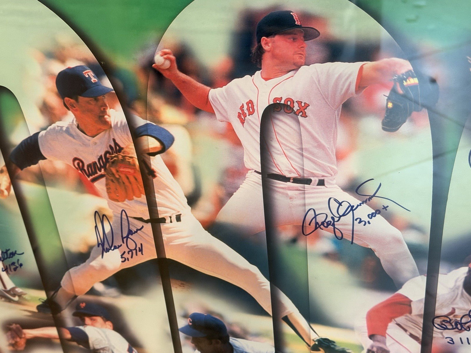 3000 Strikeout Club Signed Print 34x46 HOF Seaver Clemens Gibson  /100