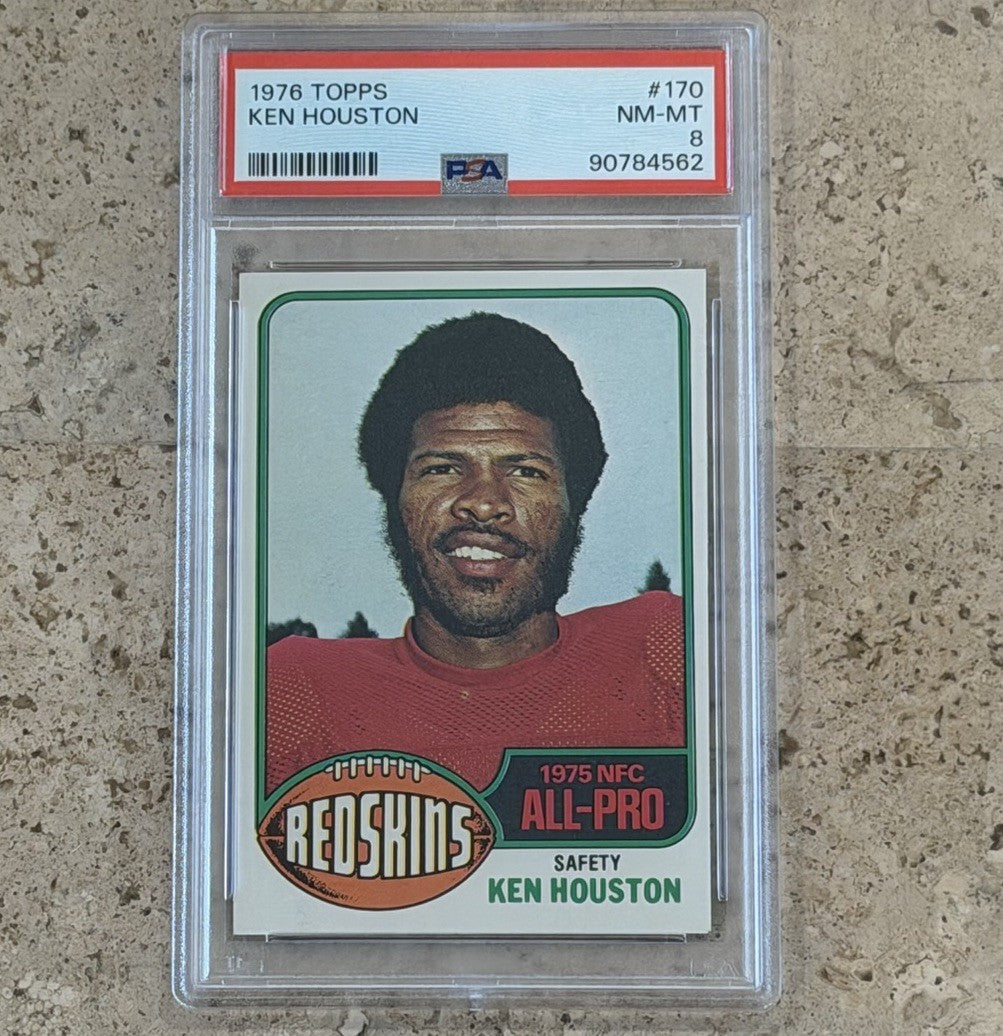 1976 Topps #170 Ken Houston PSA 8 NM-MT Washington HOF Safety All-Pro Vintage