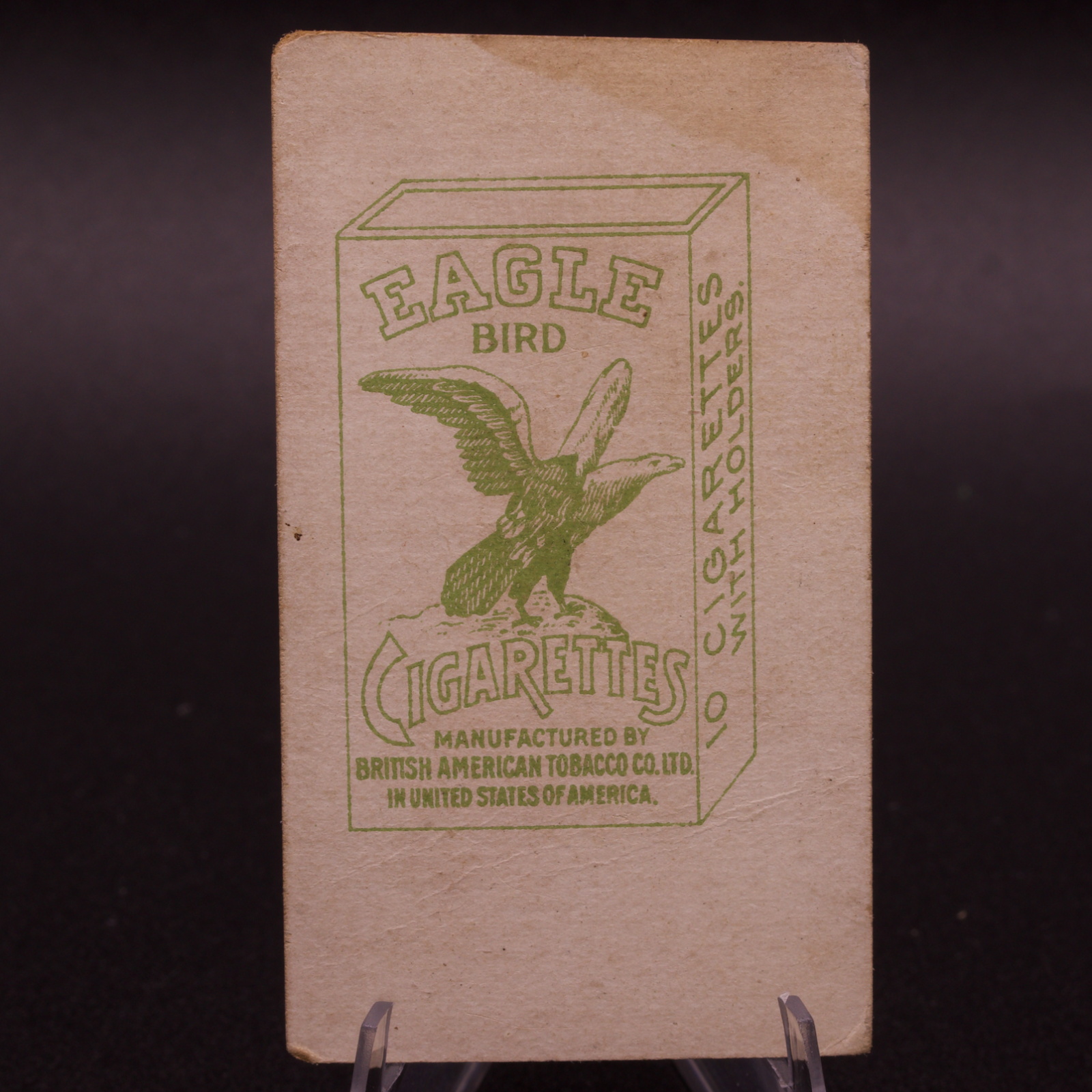 Antique Eagle Bird Cigarettes Siam Thailand Tobacco Card Inao Sangkhamarata BAT