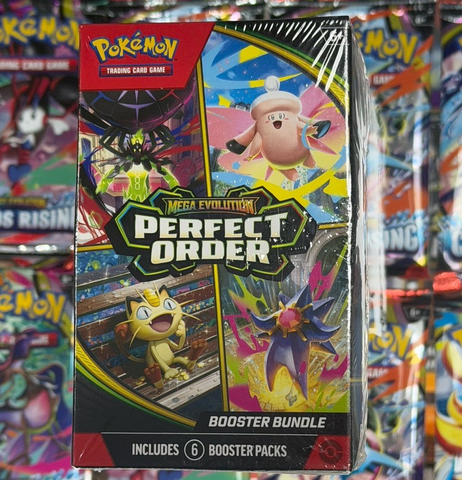 Pokemon Mega Evolution Perfect Order Booster Bundle 6 Packs New Sealed English