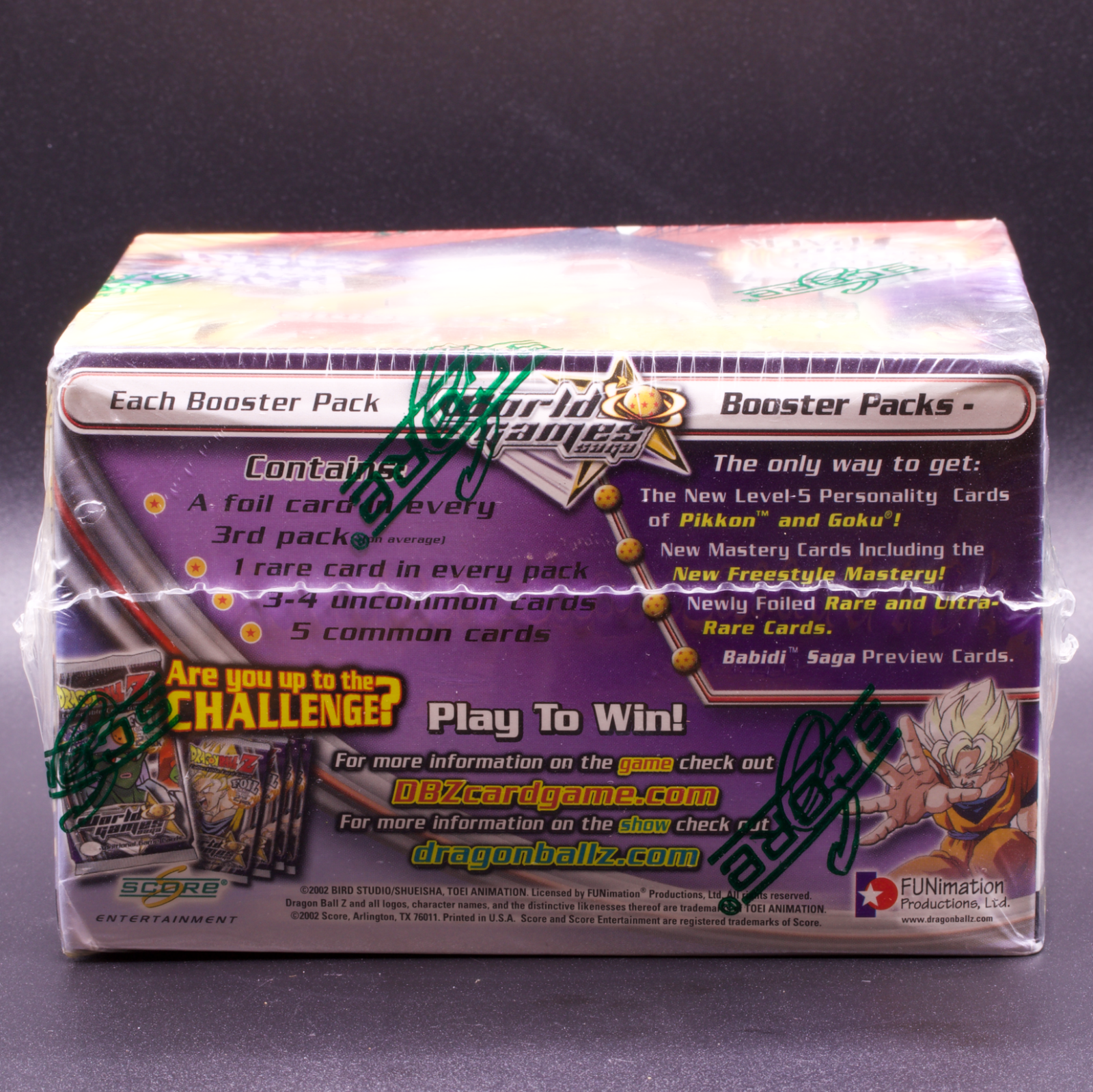 2002 Dragon Ball Z CCG World Games Saga Booster Box 36 packs - Sealed