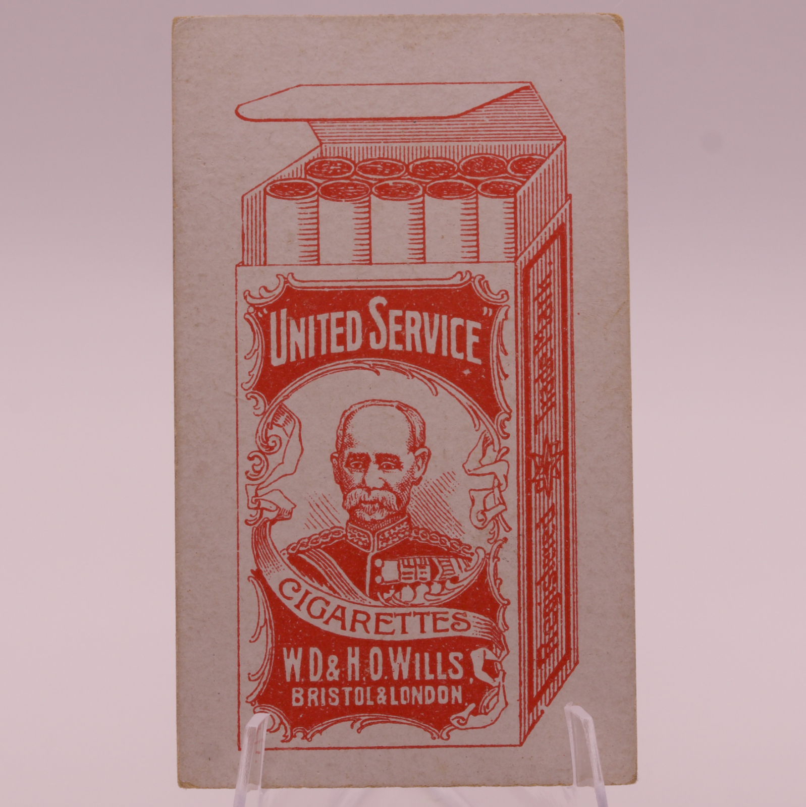 Wills United Service Cigarettes Card No. 18 Denmark Antique Tobacco Card Bristol