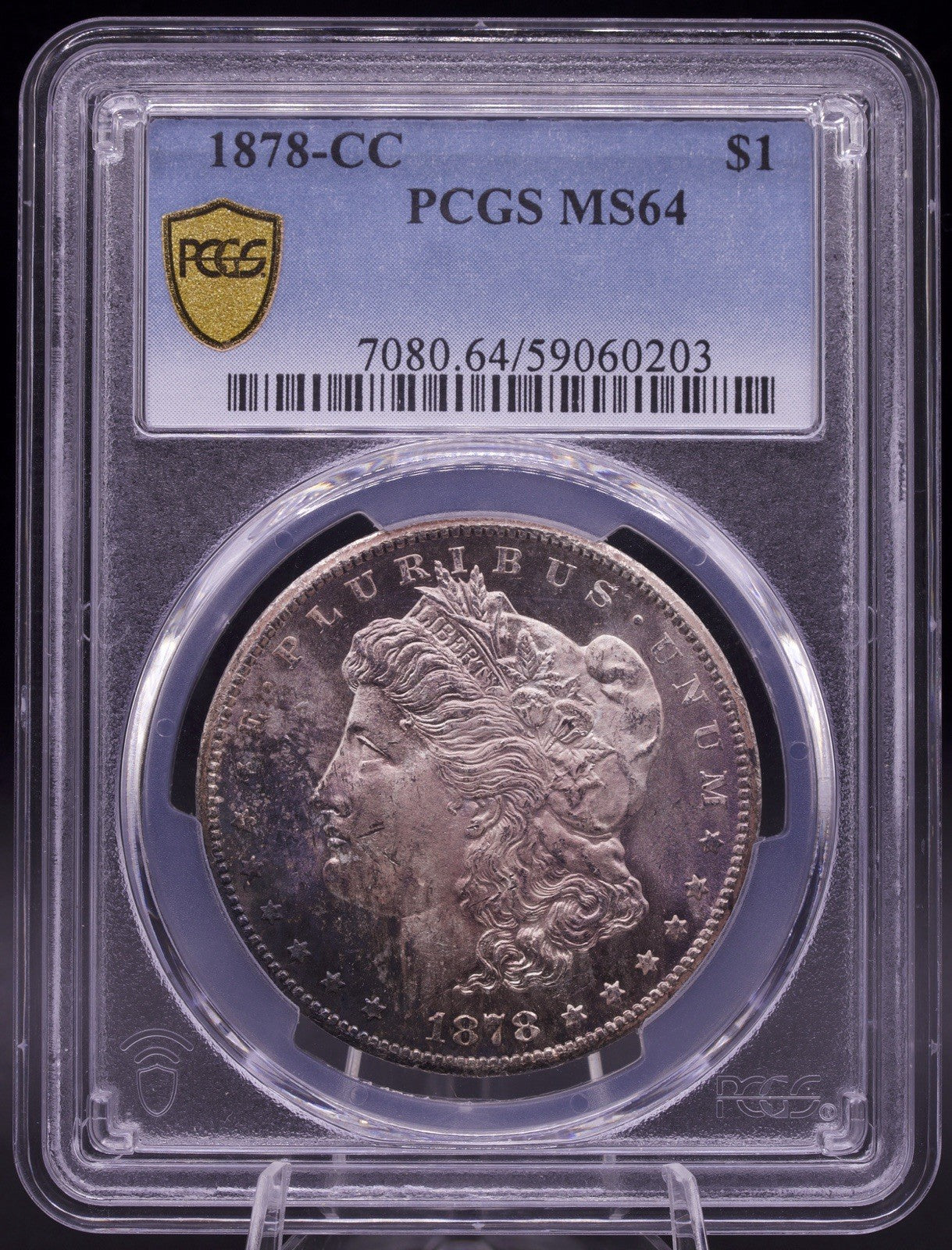 1878-CC Morgan Silver Dollar PCGS MS64 VAM-11 Lines in Wing Variety Carson City