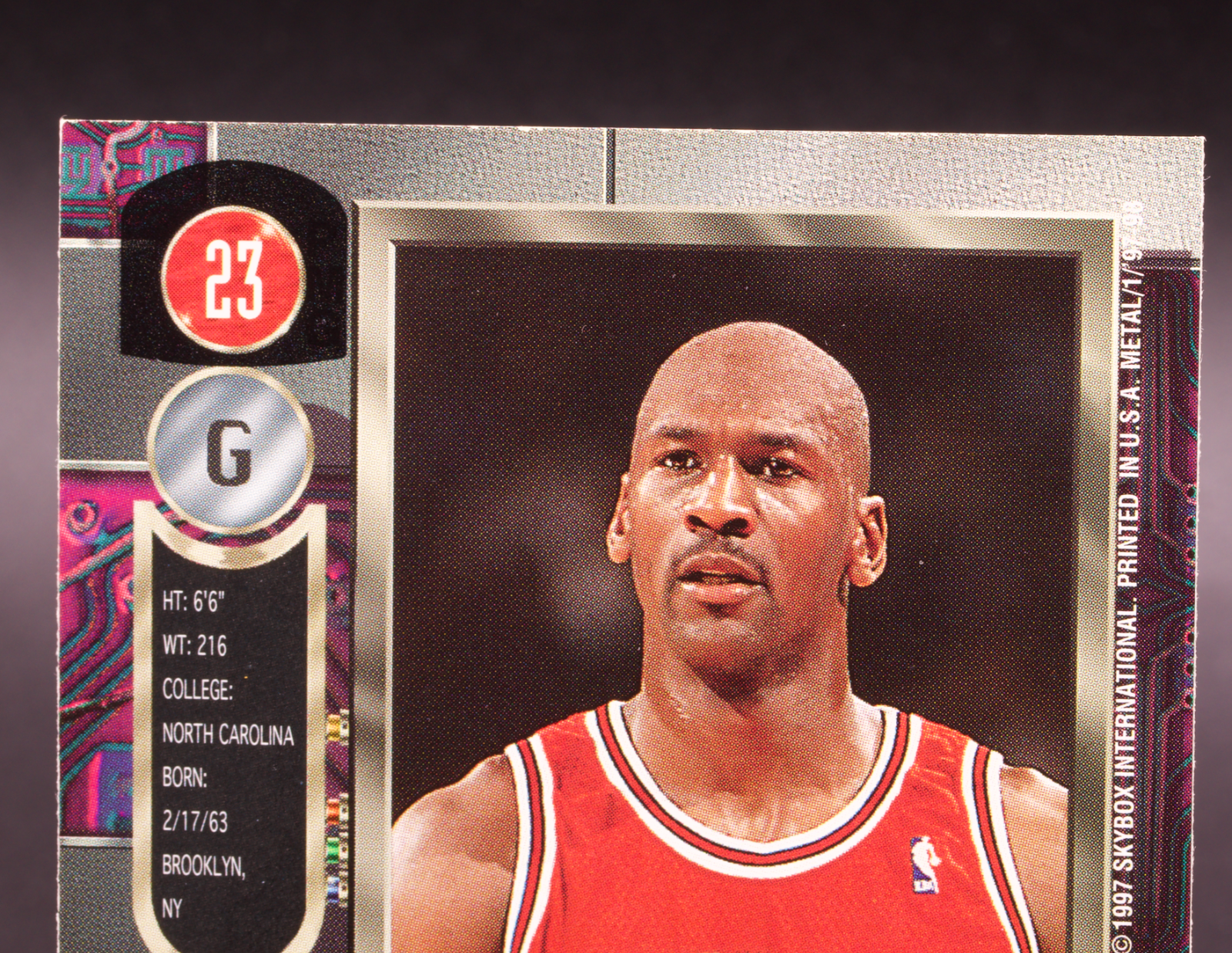 1997-98 Skybox Metal Universe Michael Jordan #23 Chicago Bulls HOF Base Card
